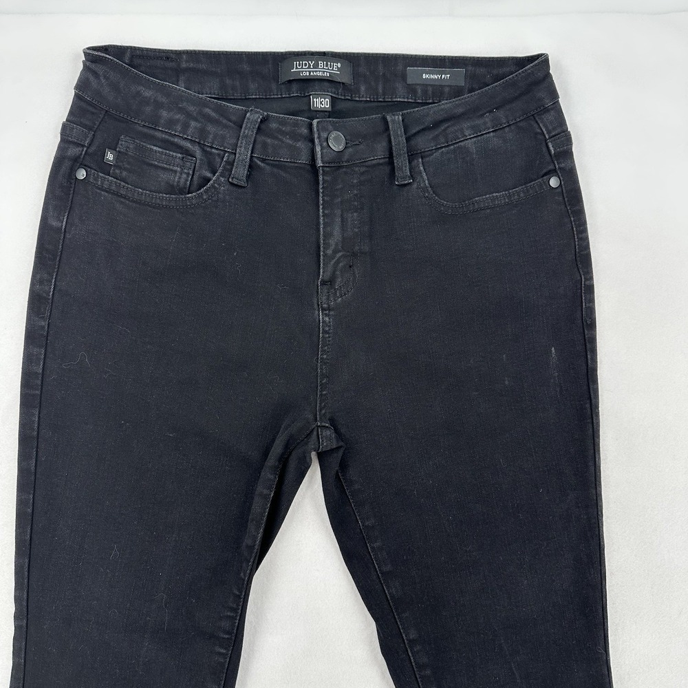 Judy Blue Los Angeles Womens Size 11/30 Skinny Fit Black Jeans JB8883 Stretch - Picture 4 of 8